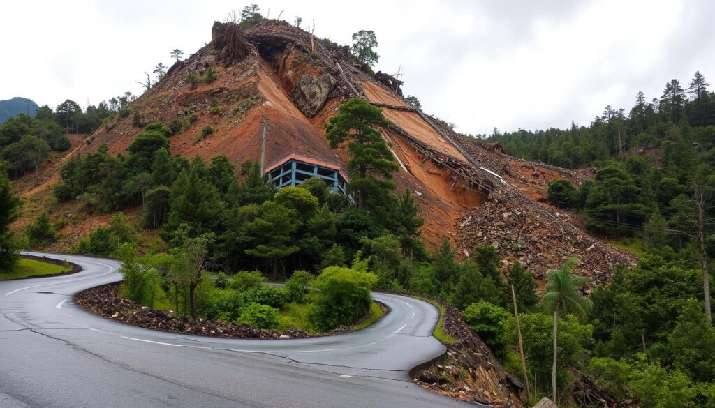 Infrastruktur Rentan Tanah Longsor