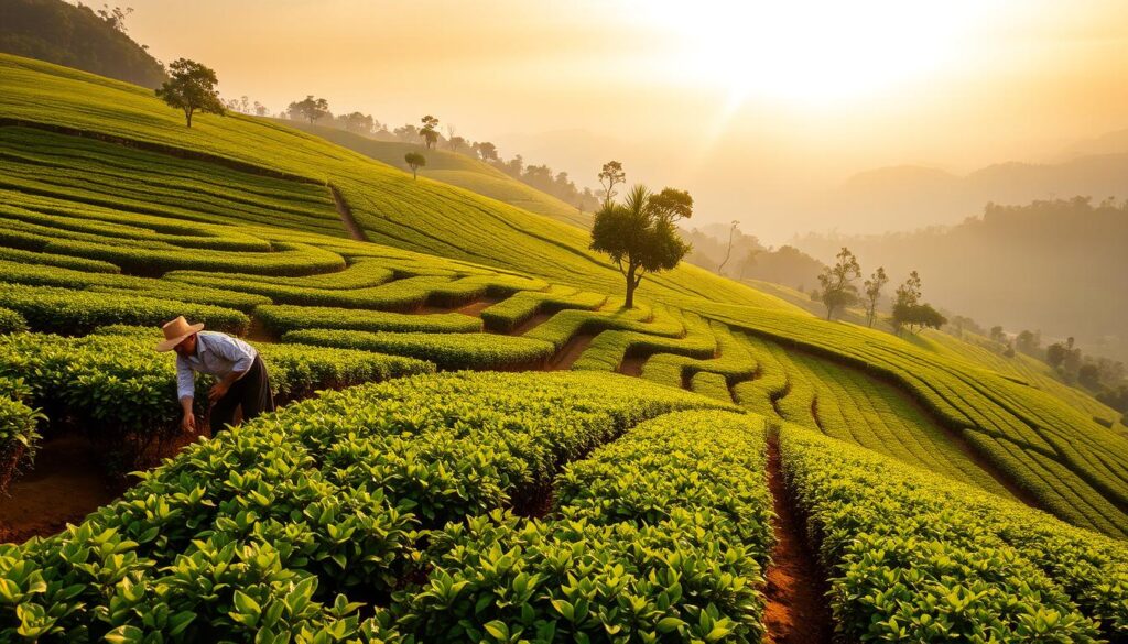 aktivitas kebun teh